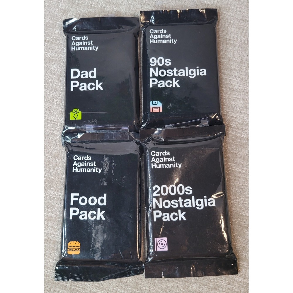 Cards Against Humanity - Expansion Packs - Food Dad 90's 2000's SEALED